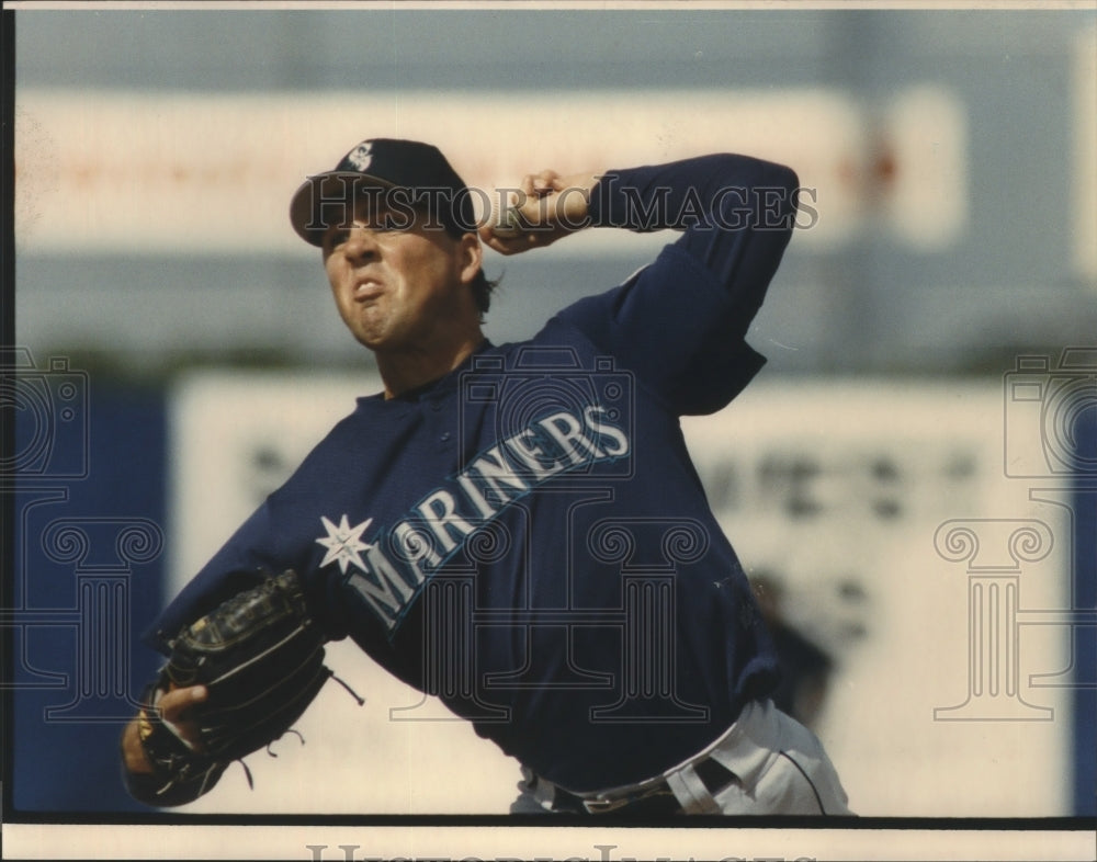 1993 Press Photo Mariners baseball team&#39;s 23 year old rookie, John Cummings- Historic Images