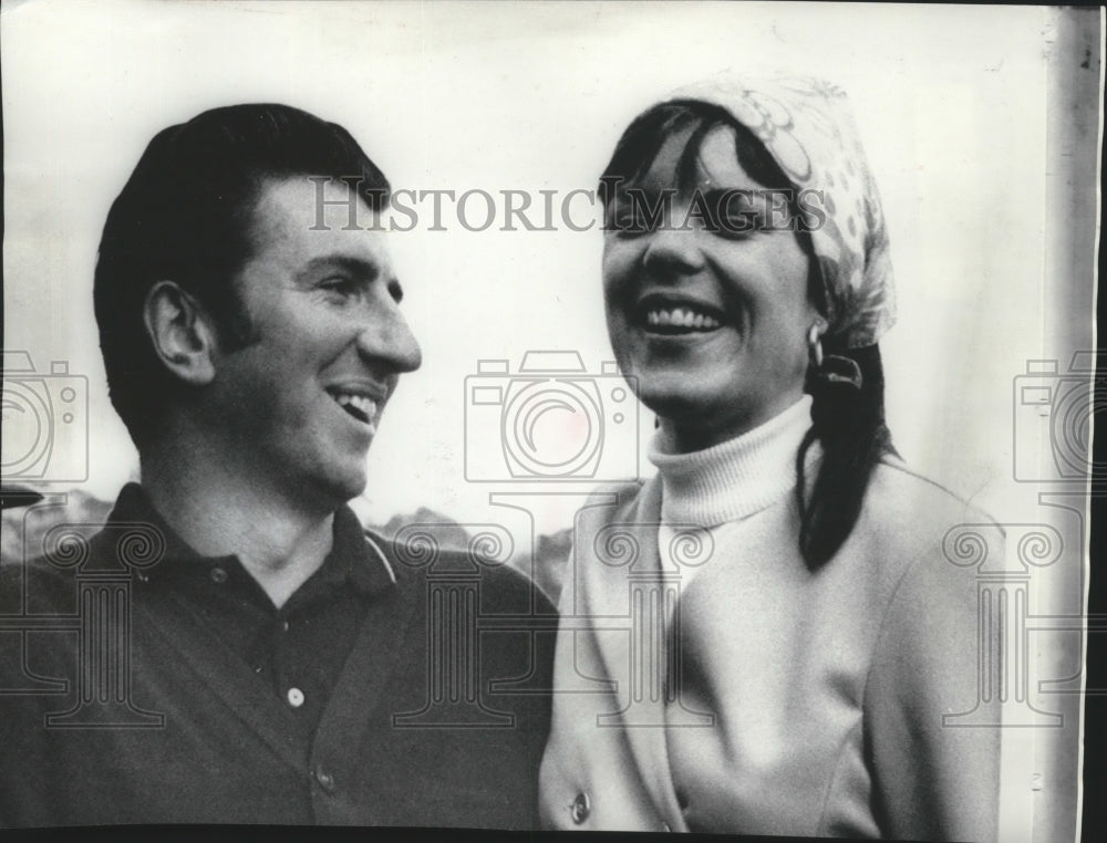 1969 Press Photo Golfer George Archer and his wife, Donna - sps00077- Historic Images