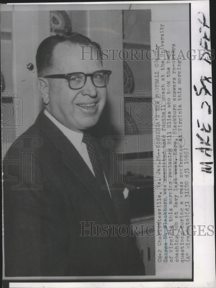 1965 Press Photo For George Blackburn the business is football in his world- Historic Images