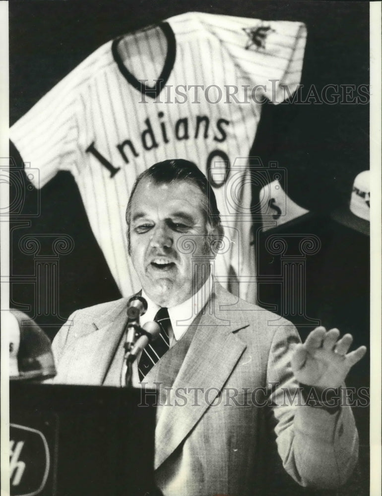 1979 Press Photo Indians baseball team&#39;s Bobby Bragan - sps00687- Historic Images