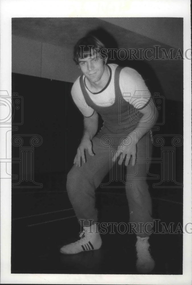 1975 Press Photo EWSC Wrestling athlete, Larry Davidson - sps00836- Historic Images