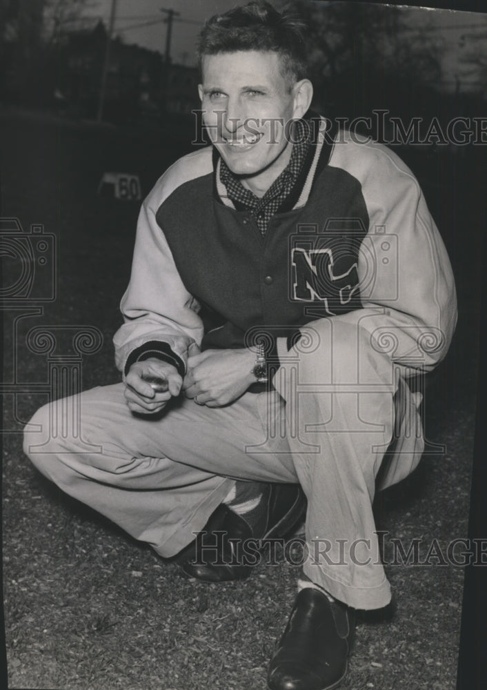 1954 Press Photo North Central Indians track and field coach, Al Danielson- Historic Images