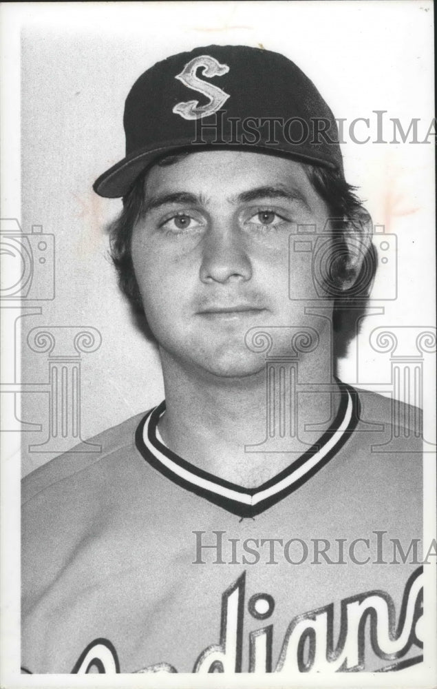 1976 Press Photo Baseball player Steve Bowling - sps01135- Historic Images