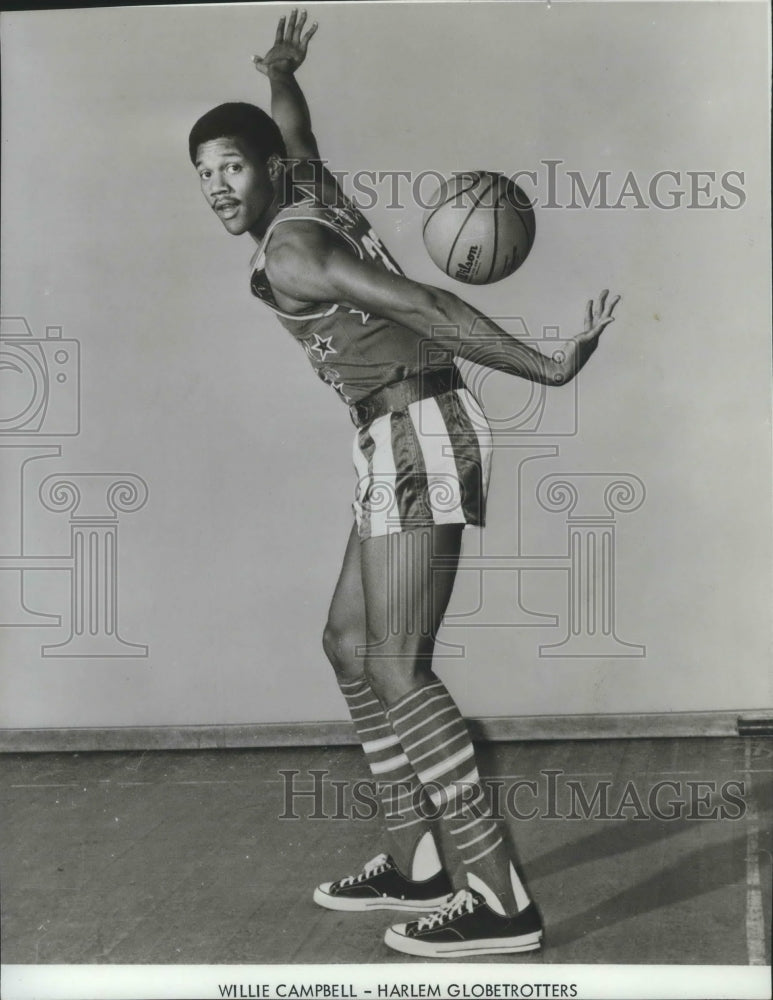 1969 Press Photo Harlem Globetrotters Basketball Player, Willie Campbell- Historic Images