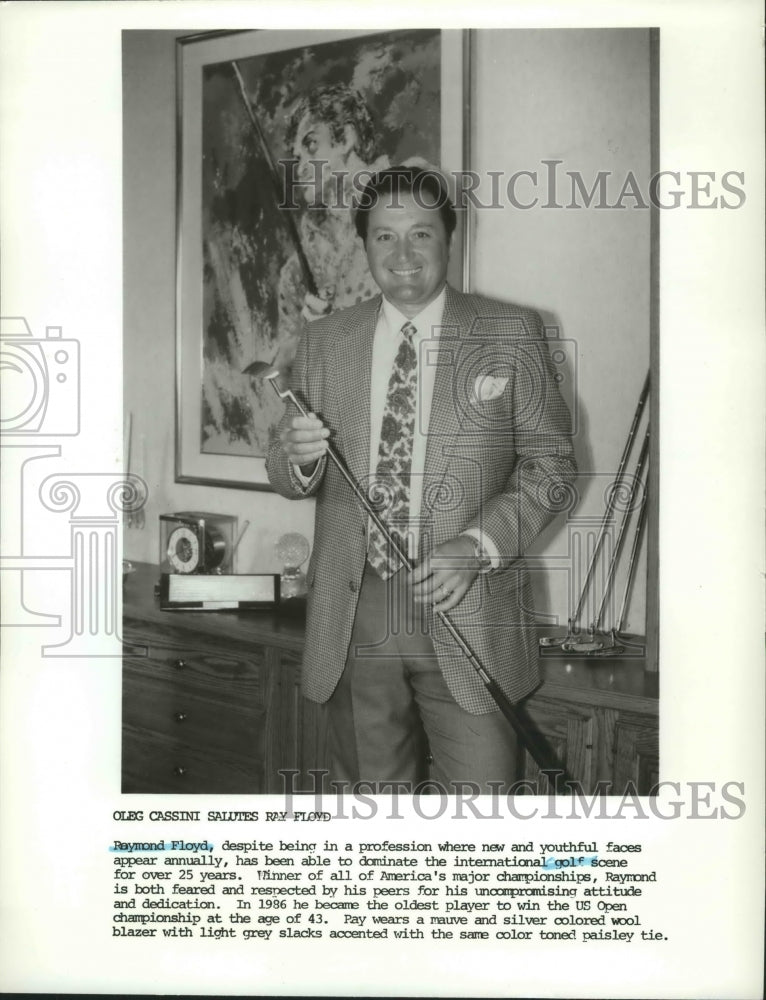 1986 Press Photo Golfer Raymond Floyd dominates league despite age - sps01692- Historic Images