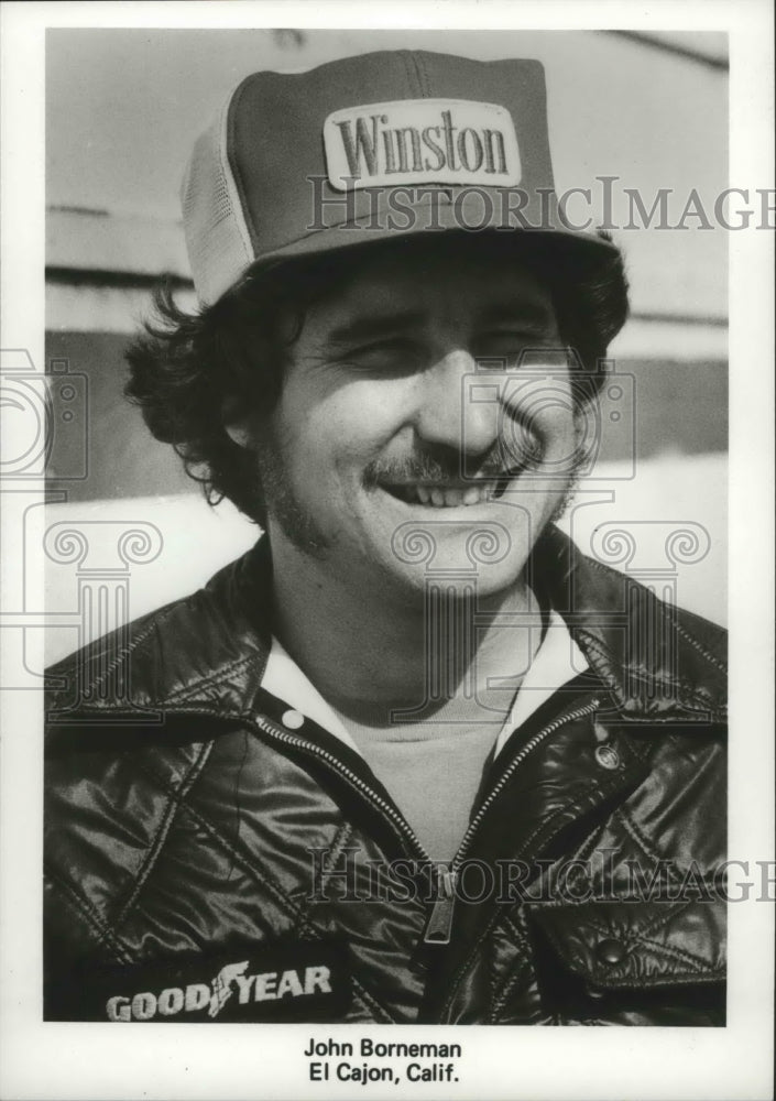 1979 Press Photo Auto racing driver, John Borneman - sps01842- Historic Images