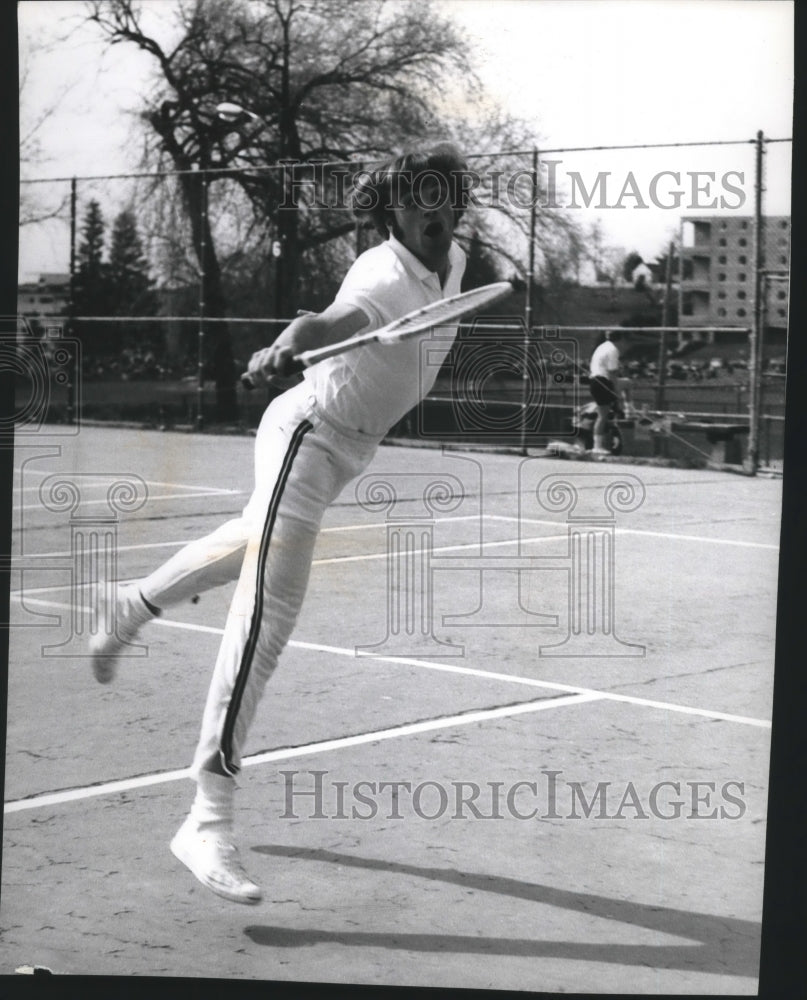 1971 Press Photo Washington State University tennis player, Steve Docherty- Historic Images