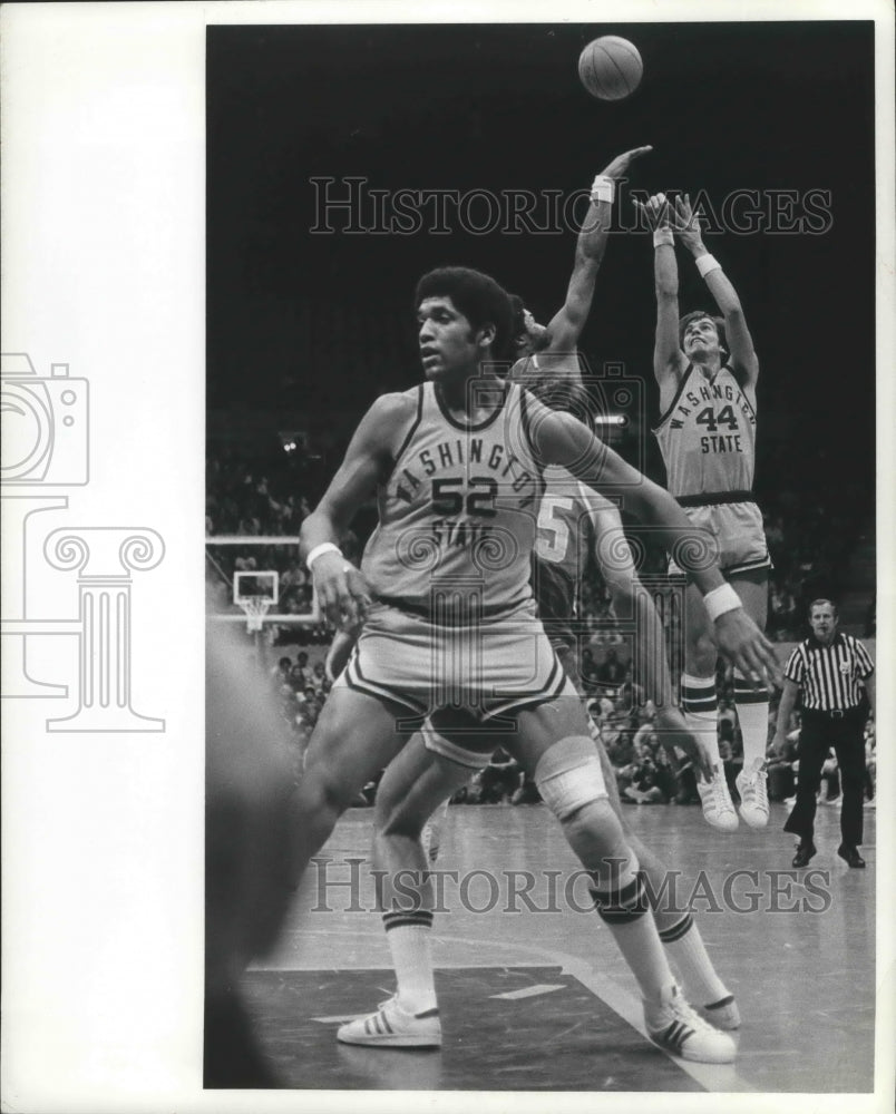 1978 Press Photo WSU basketball players, James Donaldson &amp; Terry Kelly- Historic Images