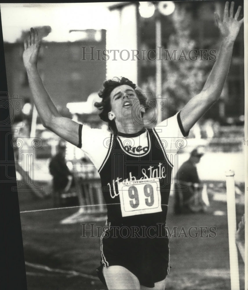 1975 Press Photo Utah State track &amp; field athlete, Mark Enyeart - sps02567- Historic Images