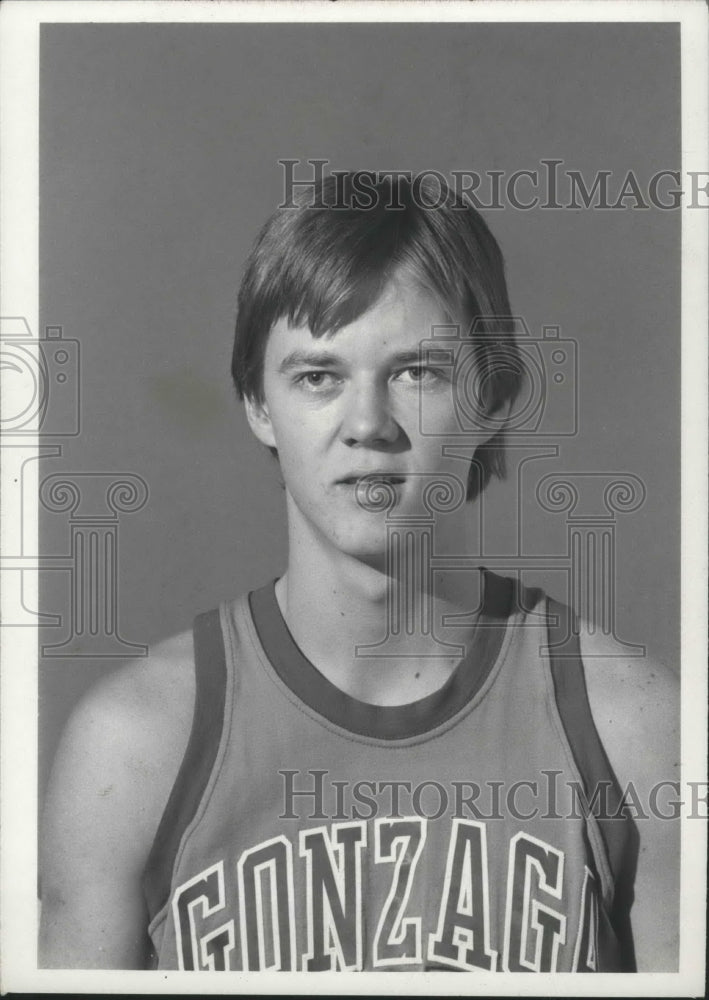 1976 Press Photo Jim DeWeese-Gonzaga University Basketball Player - sps02735- Historic Images