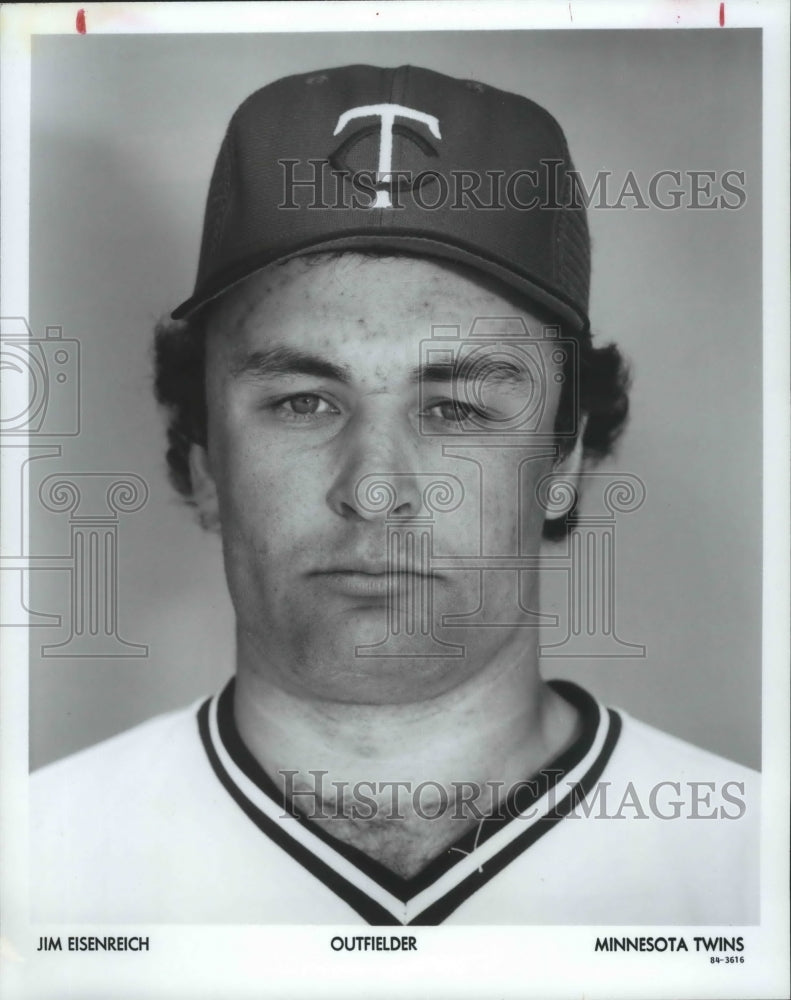 1989 Press Photo Minnesota Twins baseball outfielder, Jim Eisenreich - sps02829- Historic Images