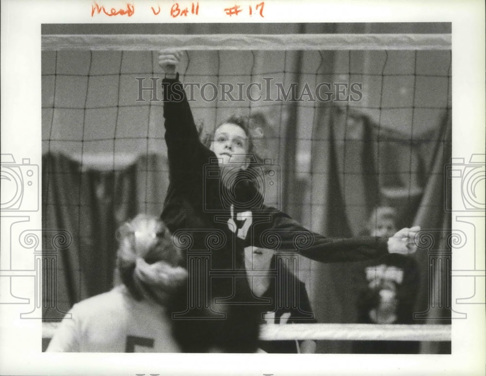 1989 Press Photo Mead volleyball player, Terea Josephson - sps03015- Historic Images