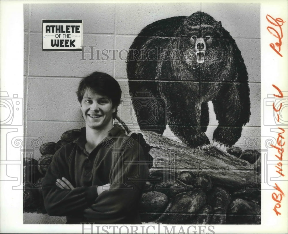 1988 Press Photo CV Wrestler, Toby Holden, Athlete of the Week - sps03314- Historic Images