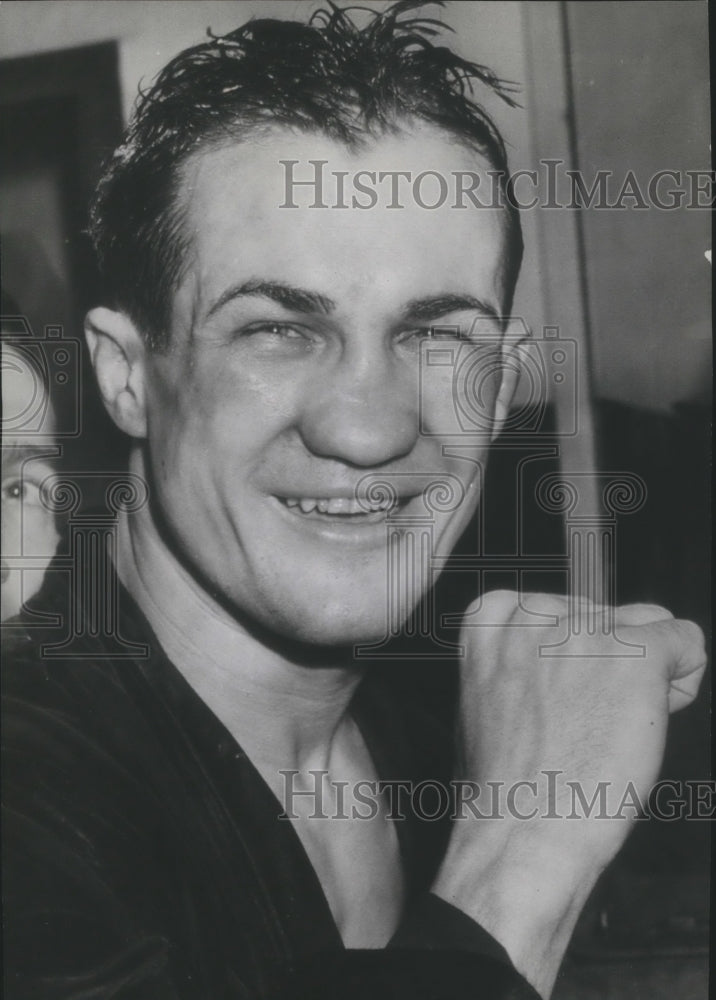 1941 Press Photo Boxing-Fritzie Zivic after his welterweight title victory- Historic Images