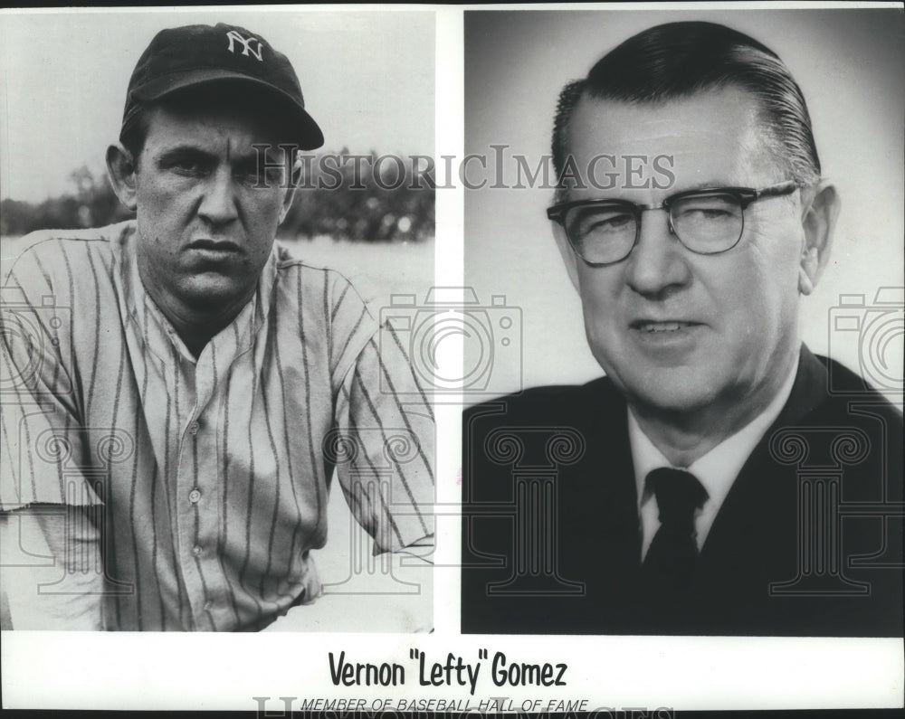 1980 Press Photo Vernon &quot;Lefty&quot; Gomez-Member of Baseball Hall of Fame - sps04728- Historic Images