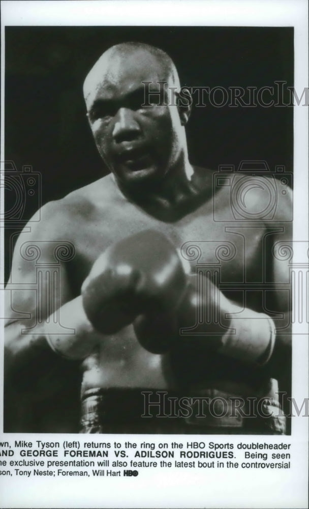 1990 Press Photo George FormanHeavyweight Boxing Champion to Return to Ring- Historic Images