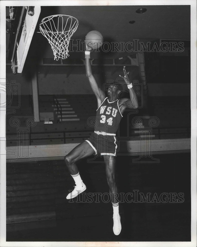 1972 Press Photo Washington State University basketball player, Morris Griffin- Historic Images