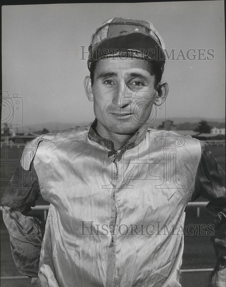 1955 Press Photo Jockey Emilio Gonzalez - sps06685- Historic Images