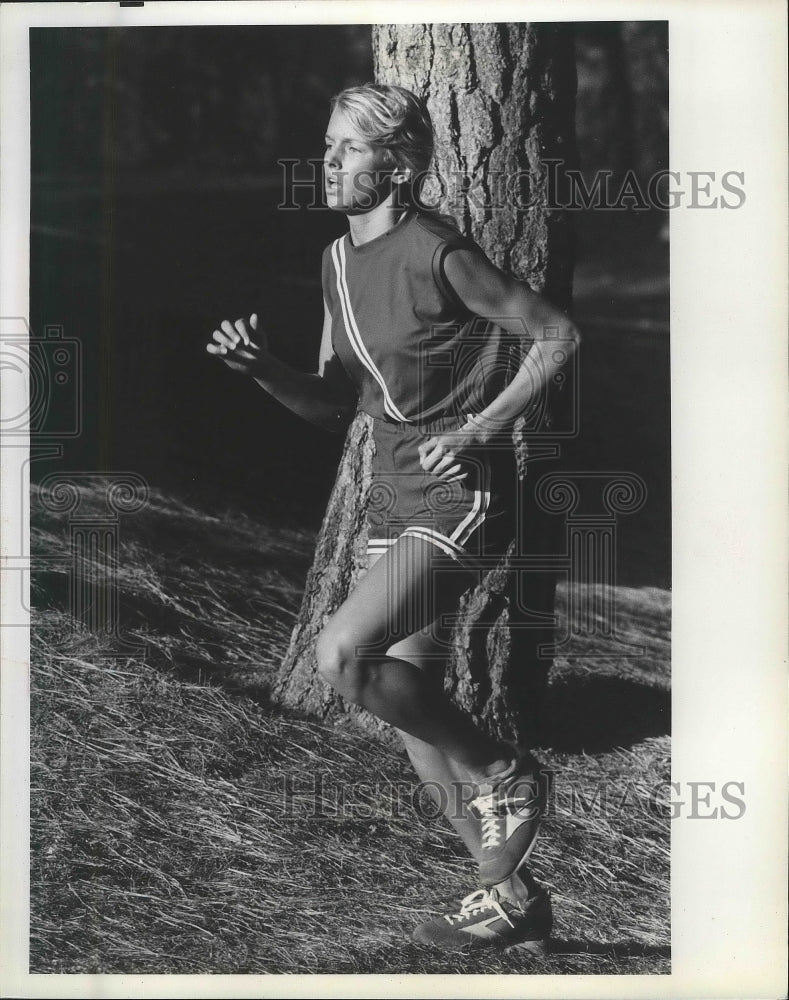 1981 Press Photo Ferris track and field athlete, Julie Horn - sps06756- Historic Images