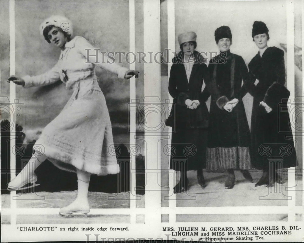 1971 Press Photo Early Days Ice Skaters of Spokane at Hippodrome Skating Tea- Historic Images