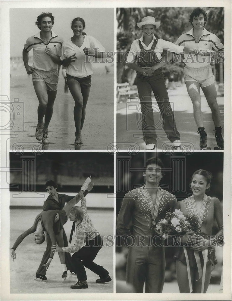 1980 Press Photo Olympic figure skating pair, Tai Babilonia and Randy Gardner- Historic Images