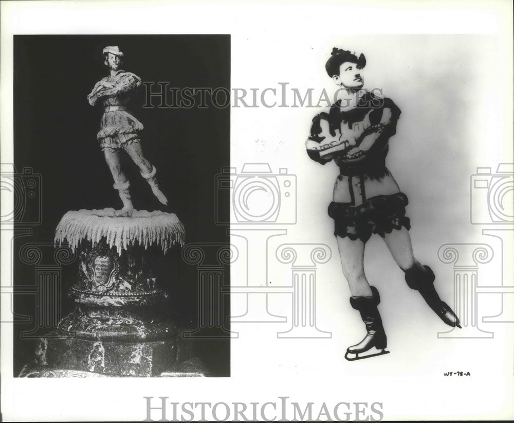 1990 Press Photo Jackson Haines, America&#39;s &quot;Father of Figure Skating&quot;- Historic Images