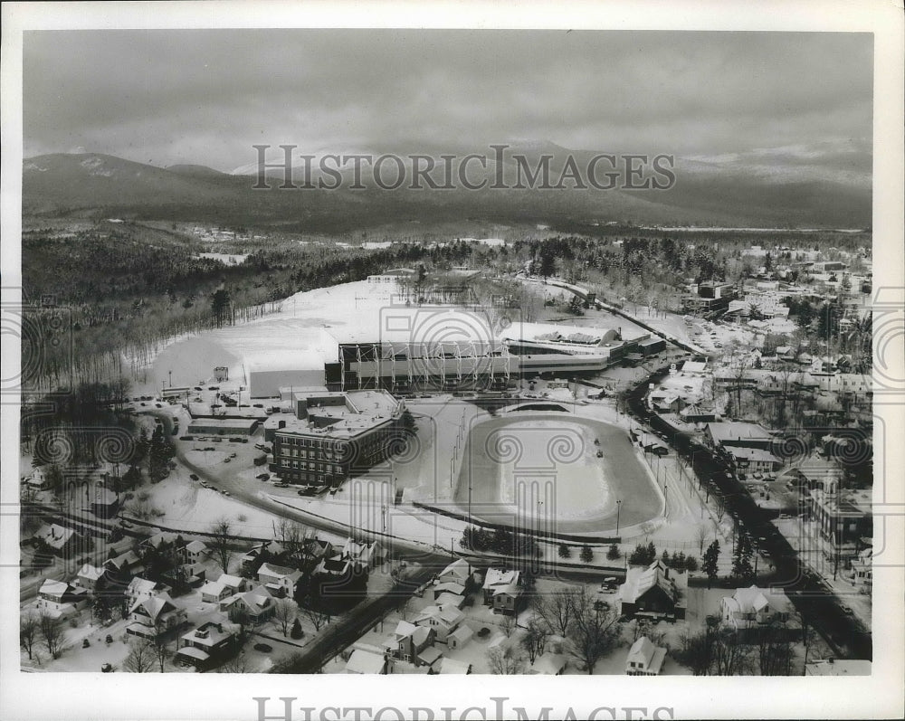 1980 Press Photo 1980 Olympic Games ice arena at Lake Placid, New York- Historic Images