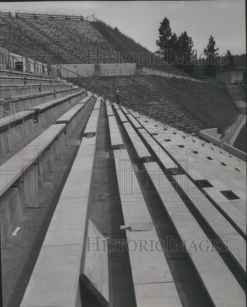 1970 Press Photo Empty Stadium grandstand - sps07965- Historic Images