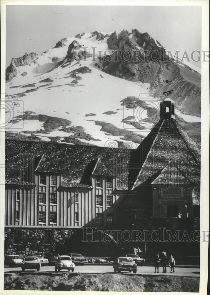 1987 Press Photo Timberline Resort, Ski Area, Oregon - sps08049- Historic Images