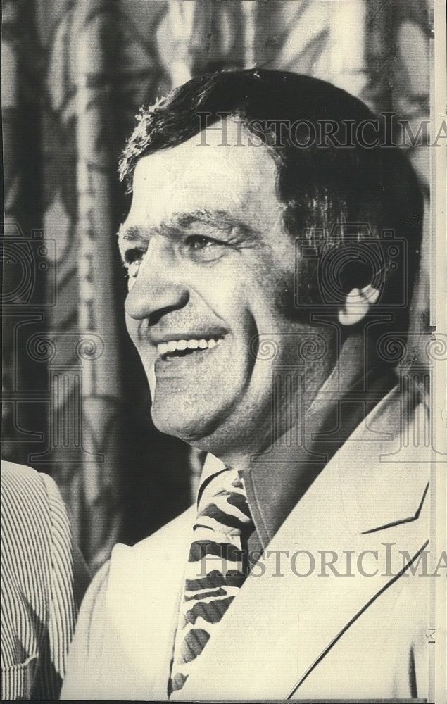 1972 Press Photo Atlanta Flames hockey , Bernie &quot;Boom Boom&quot; Geoffrion- Historic Images