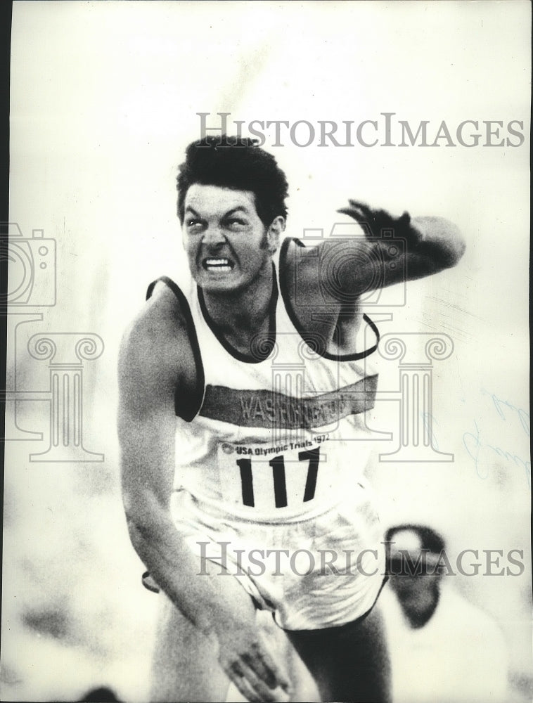 1972 Press Photo Track athlete Fred Luke - sps08615- Historic Images