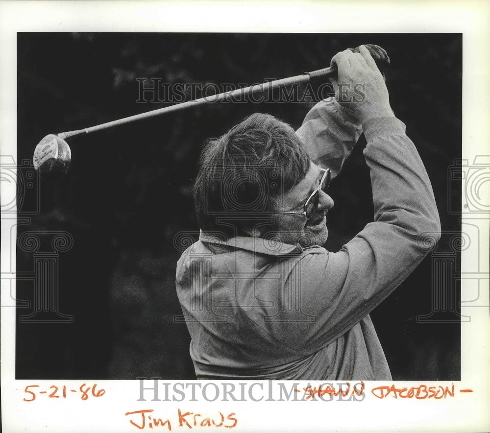 1986 Press Photo Golfer Jim Kraus - sps08673- Historic Images