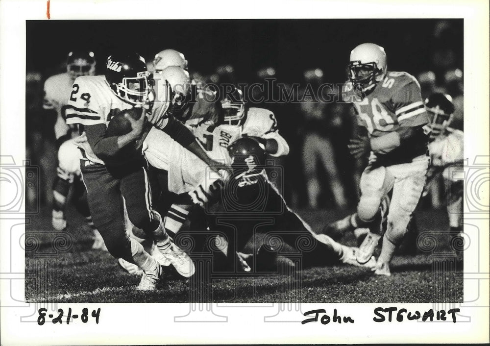 1984 Press Photo Coeur d&#39;Alene football player Justin Kane - sps08777- Historic Images