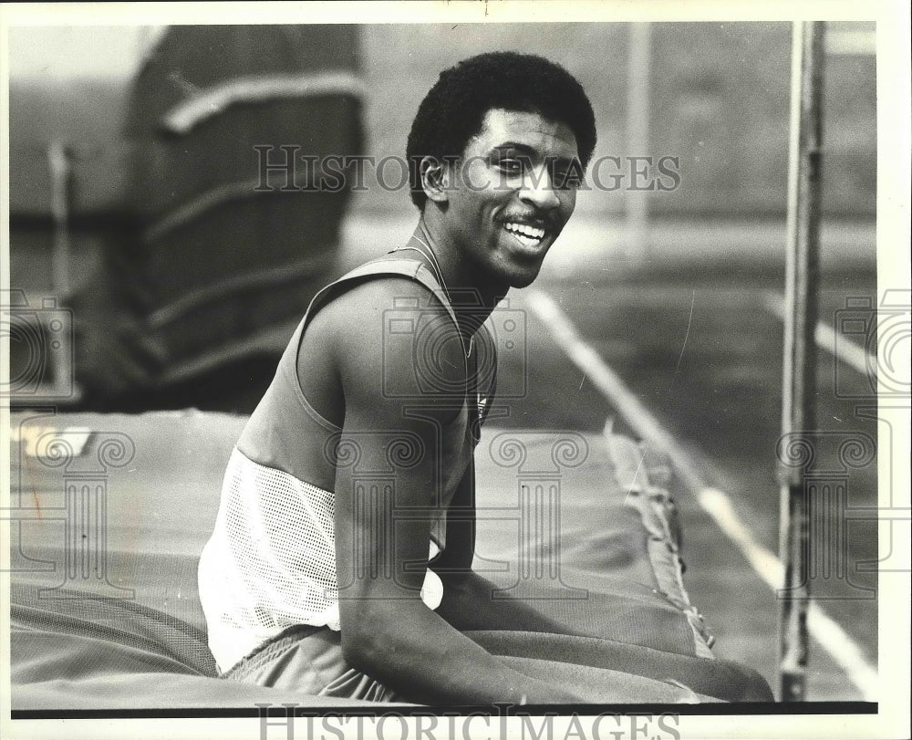 1979 Press Photo EWU track and field athlete, Vic White - sps08941- Historic Images