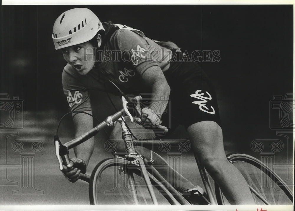 1984 Press Photo Bicycle racer Debbie Jesen - sps08971- Historic Images