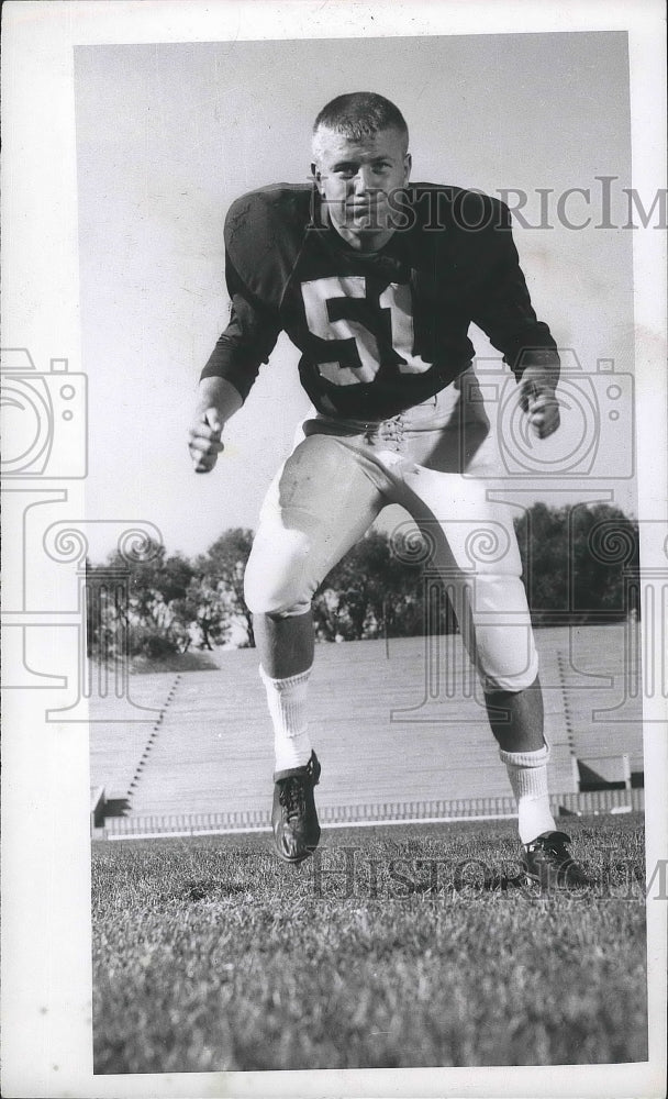 1963 Press Photo WSU Cougar football Captain Dean Kalahar - sps09108- Historic Images