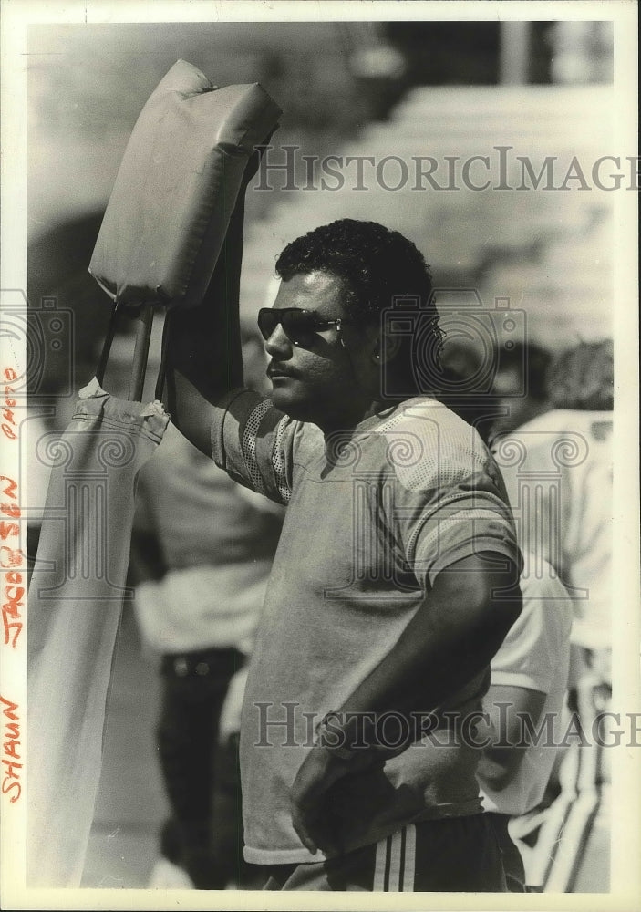 1983 Press Photo Washington State Cougars football player, Don LaBomme- Historic Images