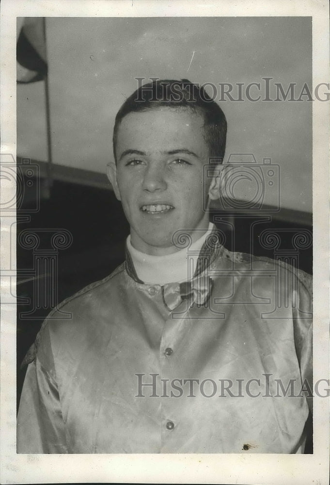 1965 Press Photo Playfair horse racing jockey, Melvin Mellick - sps09400- Historic Images