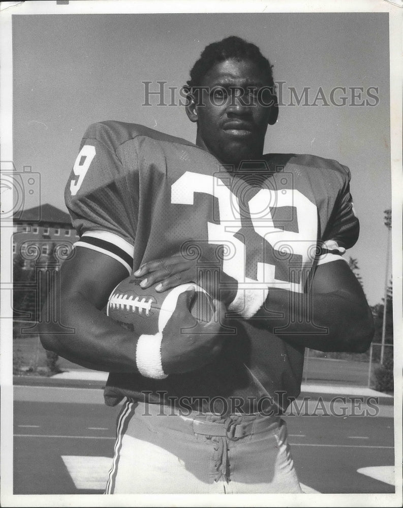 1973 Press Photo Washington State football running back, Andrew Jones- Historic Images