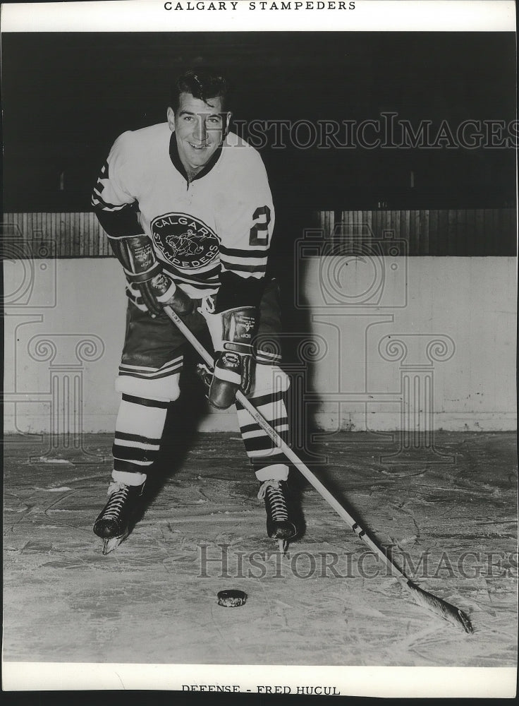 1961 Press Photo Hockey defensive player Fred Hucul - sps09705- Historic Images