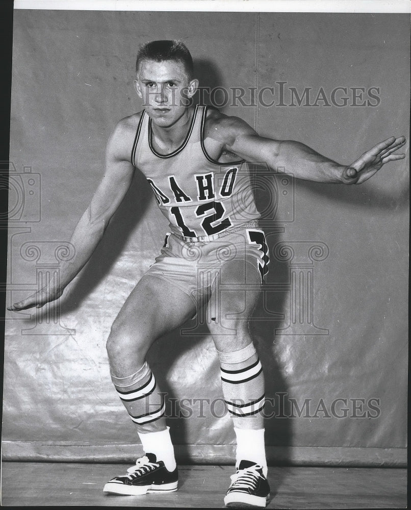 1968 Press Photo Mike Wicks, Idaho basketball player - sps09816- Historic Images