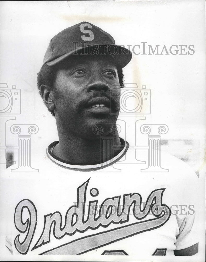 1974 Press Photo Indians Baseball Player Vern Wilkens - sps09865- Historic Images