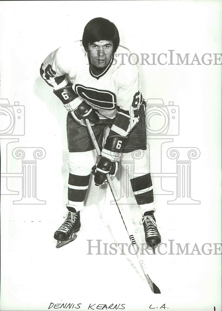 1973 Press Photo L. A. hockey player Dennis Kearns - sps09899- Historic Images