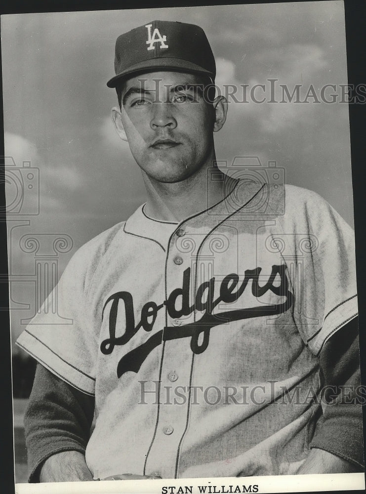 1959 Press Photo Los Angeles Dodgers baseball player, Stan Williams - sps09969- Historic Images