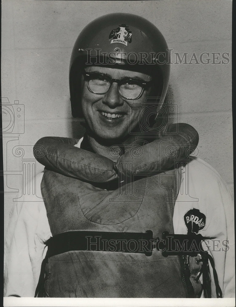 1960 Press Photo Boat racing driver, Jim McGuire - sps10016- Historic Images