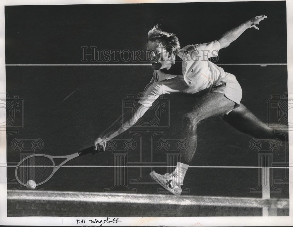 1980 Press Photo Tennis player, Bill Wagstaff - sps10093- Historic Images