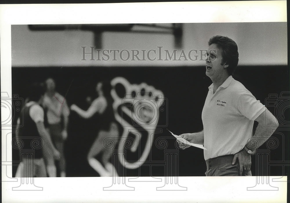 1987 Press Photo SCC basketball , Sam Brasch - sps10355- Historic Images