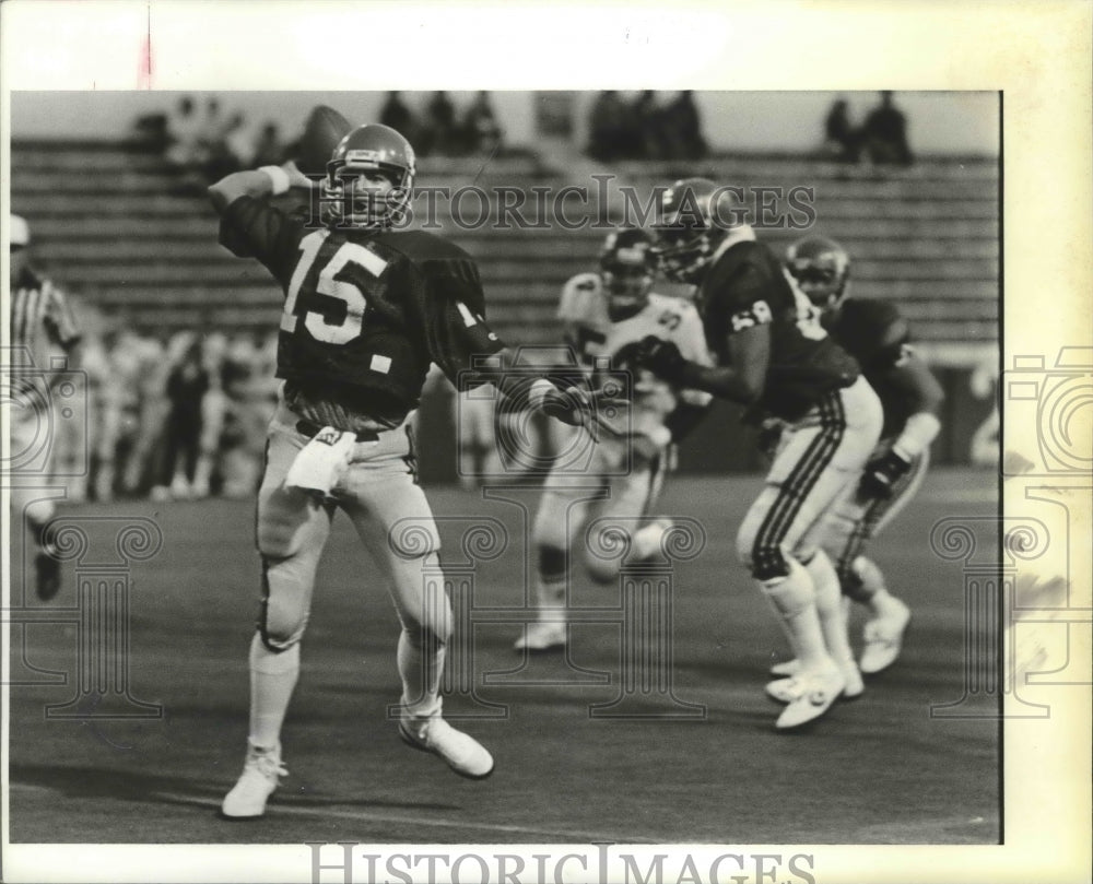 1984 Press Photo Eastern Washington University football player, Rick Norman- Historic Images