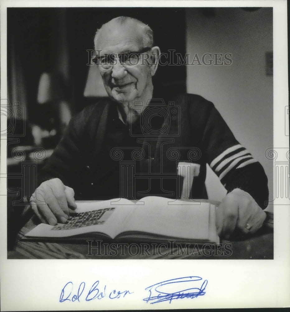 1987 Press Photo University of Idaho Vandals Football Player Gus Irving- Historic Images