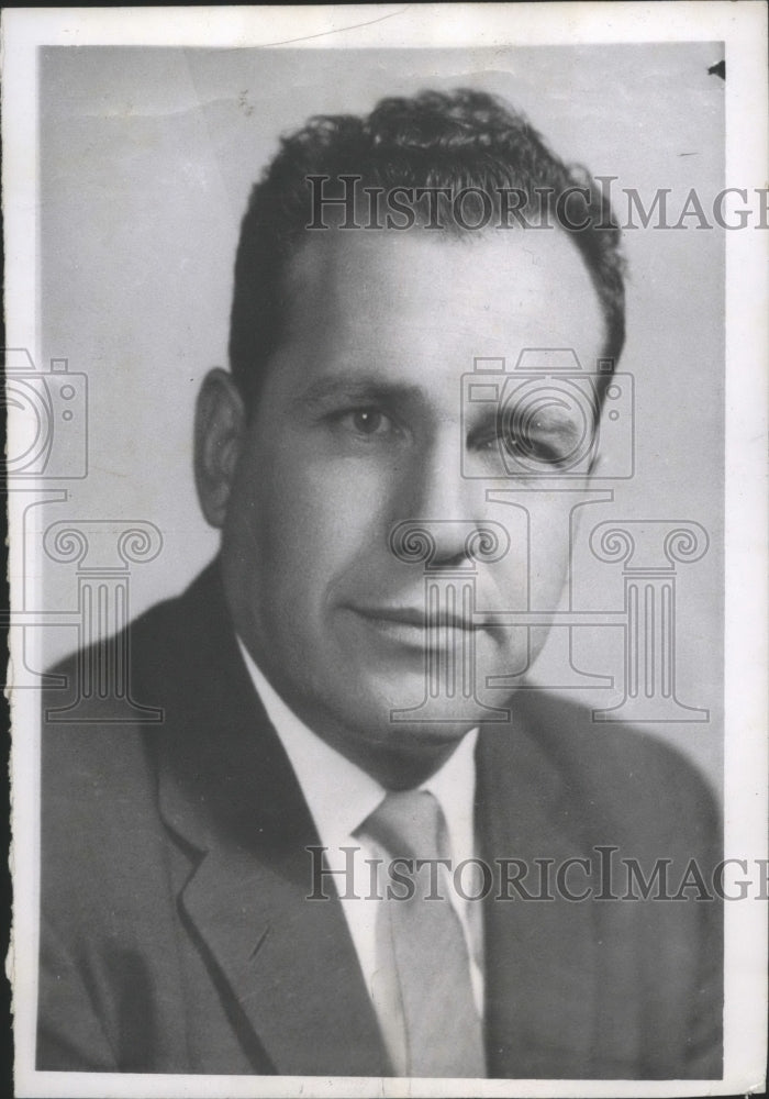 1958 Press Photo Montana State University head football coach, Ray Jenkins- Historic Images